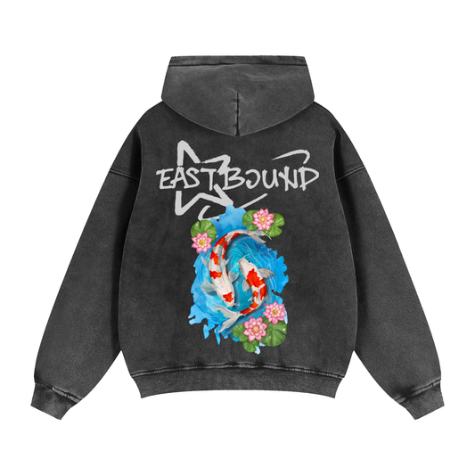 Koi Fish Zip Hoodie